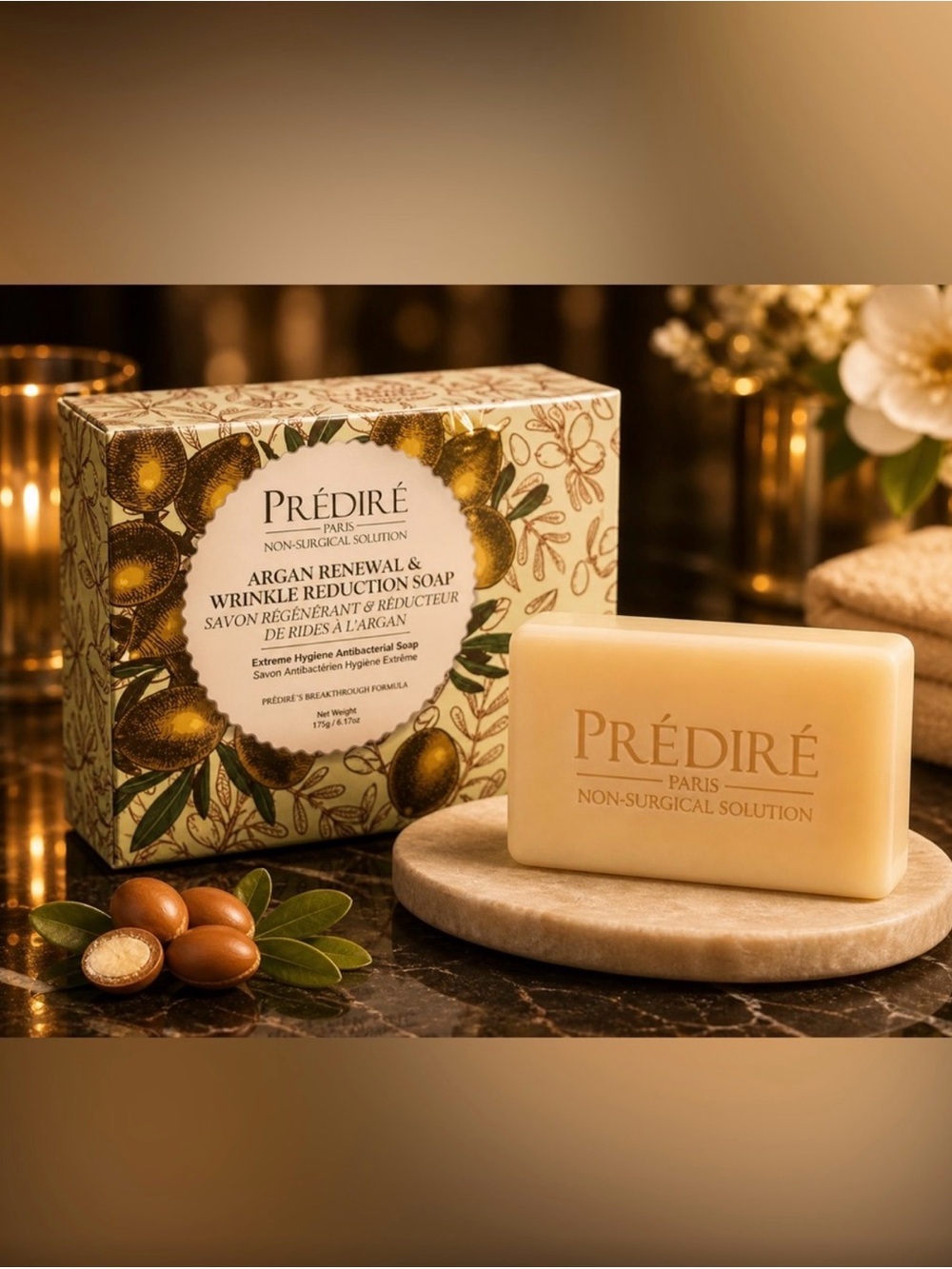 💜Prédiré Argan Renewal & Wrinkle Reduction Soap – Cream Bar
